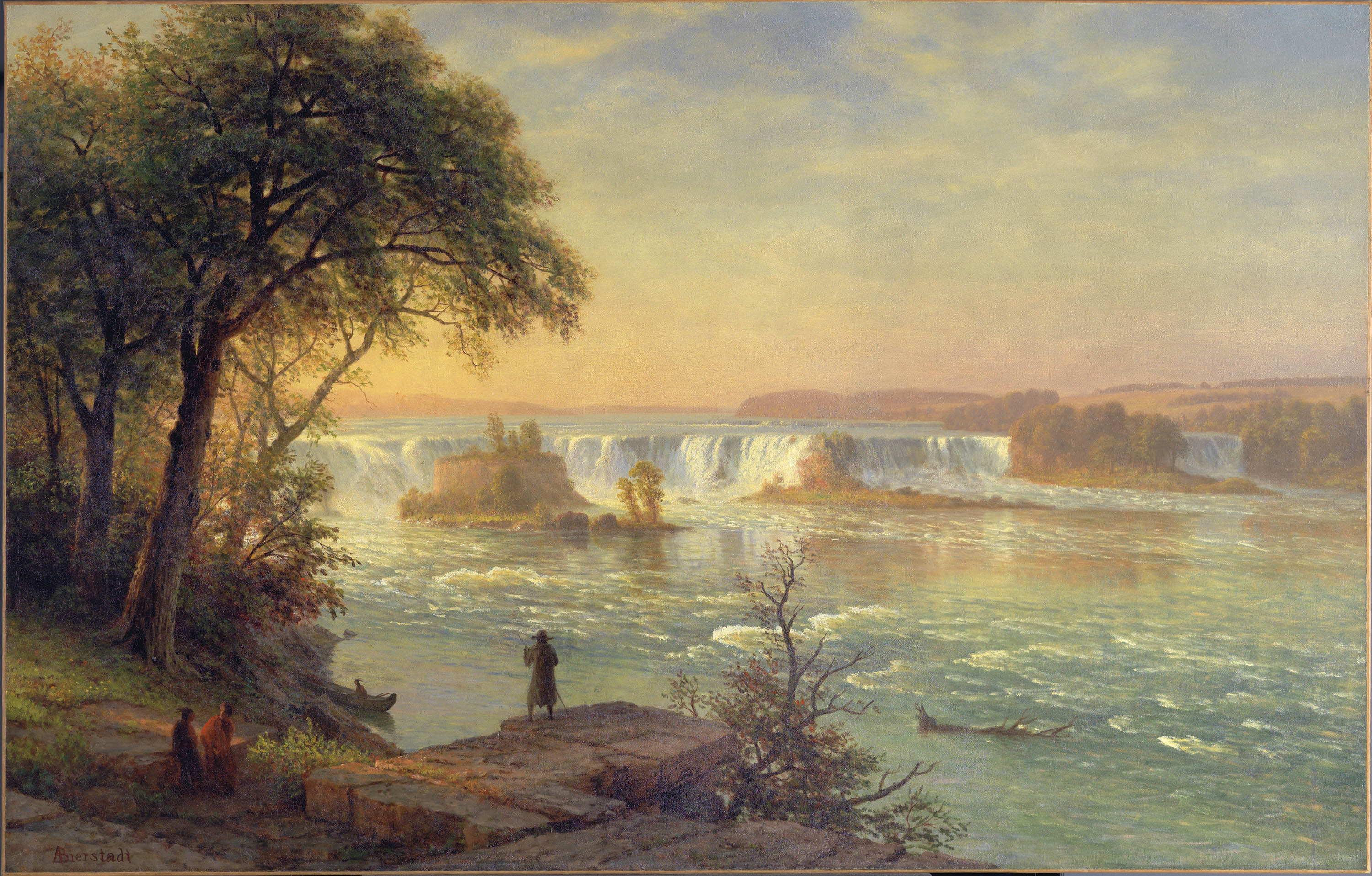 The Falls of St. Anthony - Bierstadt, Albert. Museo Nacional